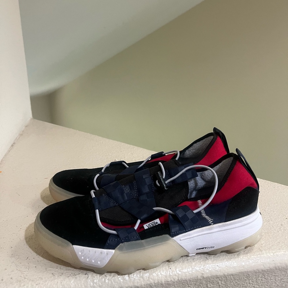 Vans Shiki Slipper‎ Fusion Dress Blues Red Men 10.5 Women 12 VN0A7TNI6OH Rare - Picture 2 of 9